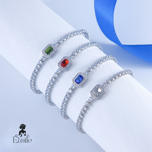 ✨ اسوارة تنس زركون – ملون ✨