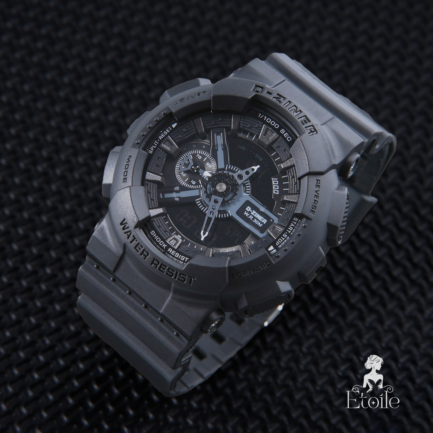 ✨ ساعة Designer G-Shock – أسود × أزرق ناعم وأنيق ✨