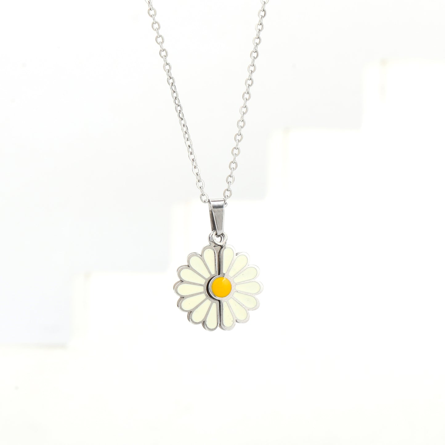 سنسال دوار الشمس – فضي 🌻✨