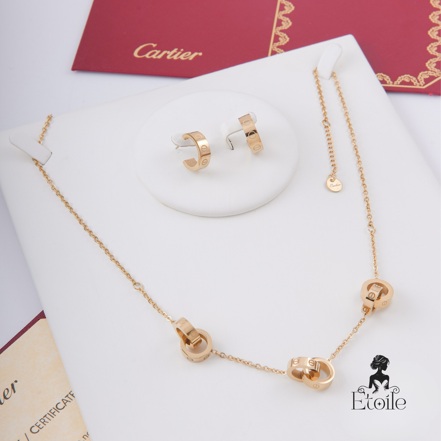 ✨ طقم كارتير Love - حلقتين ✨