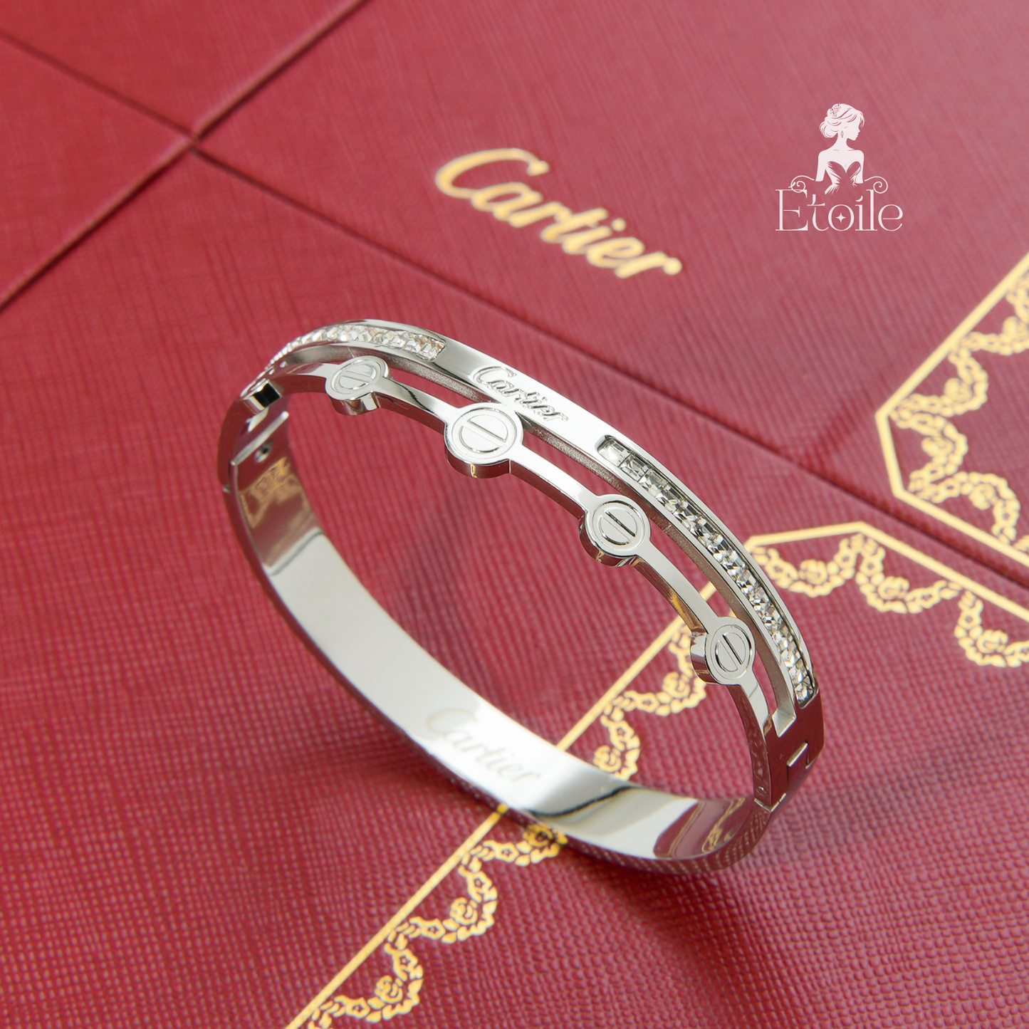 اسوارة كارتير Love زركون طبقتين