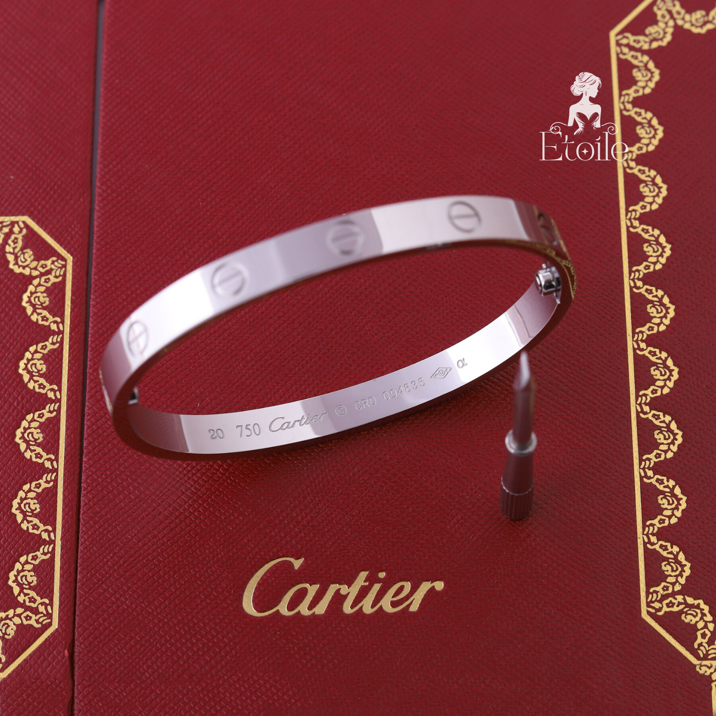 اسوارة كارتير فضي مفك مقاس 20 سادة