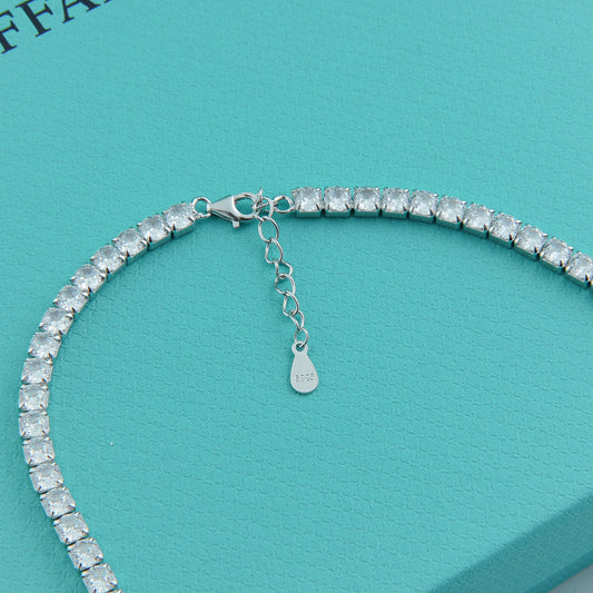 ✨ سنسال تنس فضة – نمرة 4 ✨