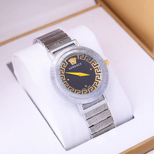 🖤 ساعة فرزاتشي (أسود وفضي) - قمة الأناقة الخالدة 🤍