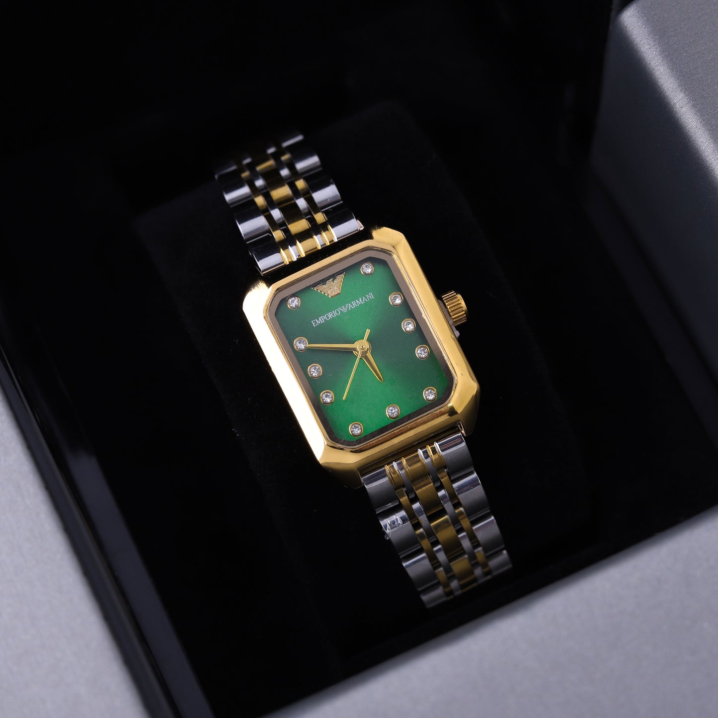 ✨ ساعة أرمني – مكس ذهبي وأخضر فاخر ✨