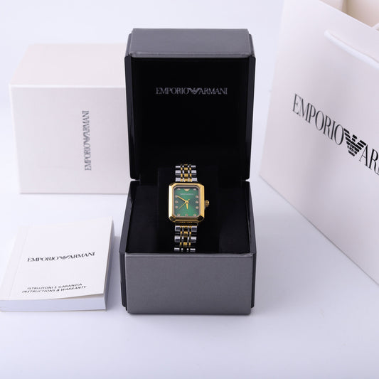 ✨ ساعة أرمني – مكس ذهبي وأخضر فاخر ✨