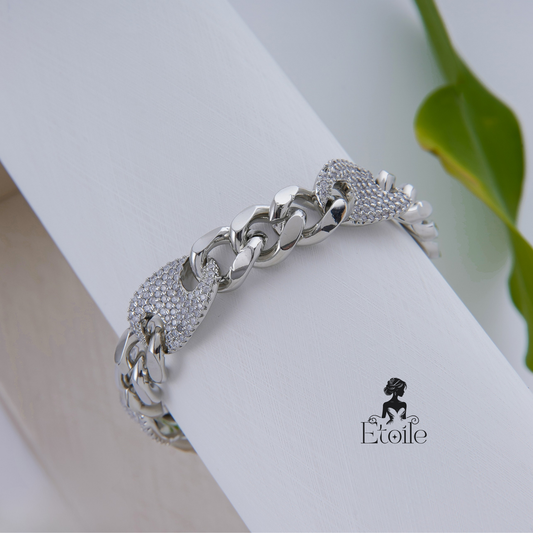 اسوارة كارتير جنزير فضي