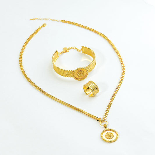 👑 طقم مجوهرات فيرساتشي (Versace) 3 قطع 🔱