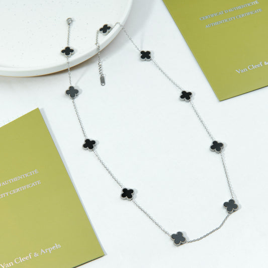 ✨ سنسال فان كليف أسود وفضي - 10 وردات ✨