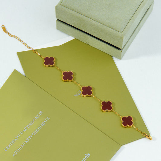 ✨ اسوارة فان كليف خمري ستيل – غموض الأناقة في أعمق درجاتها ✨