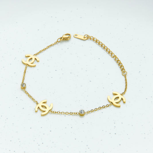 اسوارة شانيل Chanel – ذهبية فاخرة 💛