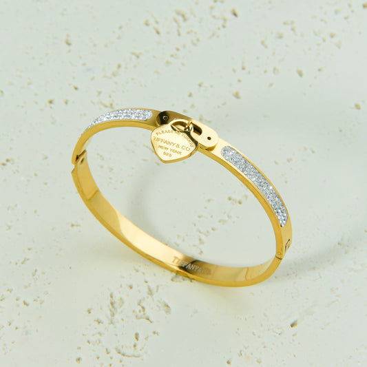 ✨ اسوارة تفاني Tiffany – ذهبي مع تعليقة ✨