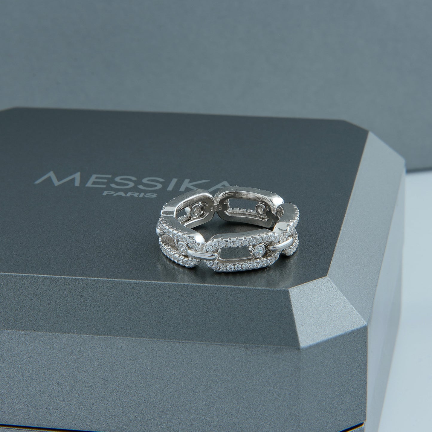 ✨ خاتم ميسيكا – فضة مرصع بالزركون فاخر ✨