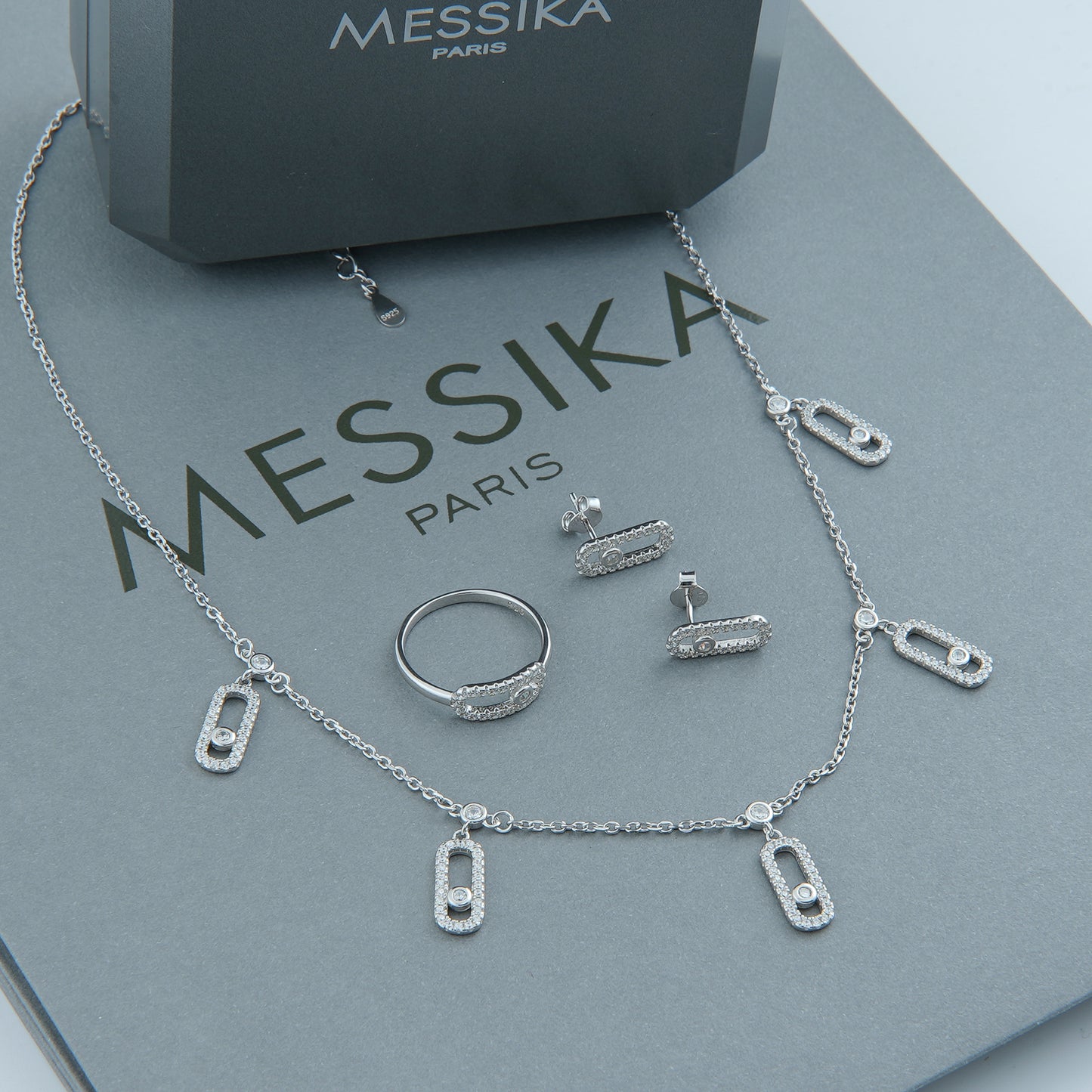 ✨ طقم ميسيكا – 3 قطع فضة فاخر ✨