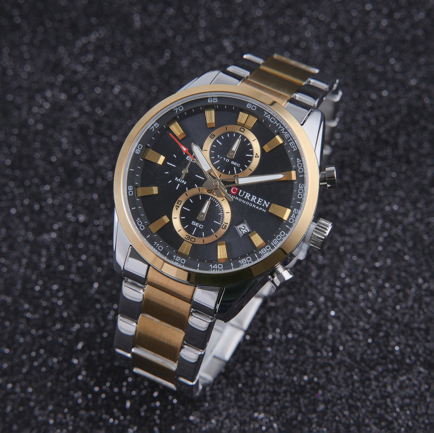 ⚫ ساعة Curren Black Contrast – القوة السوداء وتفاصيل المعدن الجذابة 🤍⚫ ساعة Curren Black Contrast – القوة السوداء وتفاصيل المعدن الجذابة 🤍