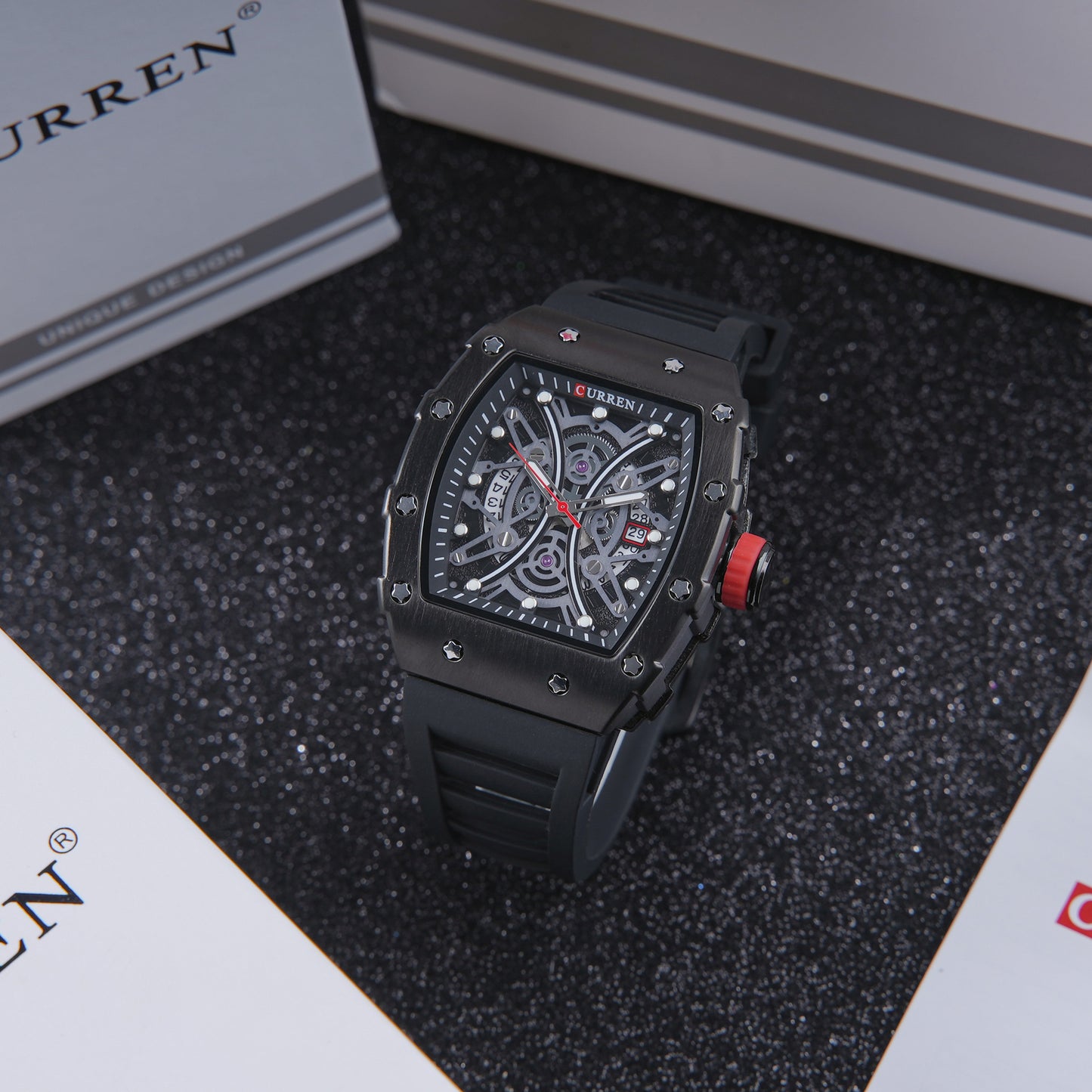 ⚫ ساعة Curren Stealth Black – الأناقة المطلقة في تصميم عملي 🖤