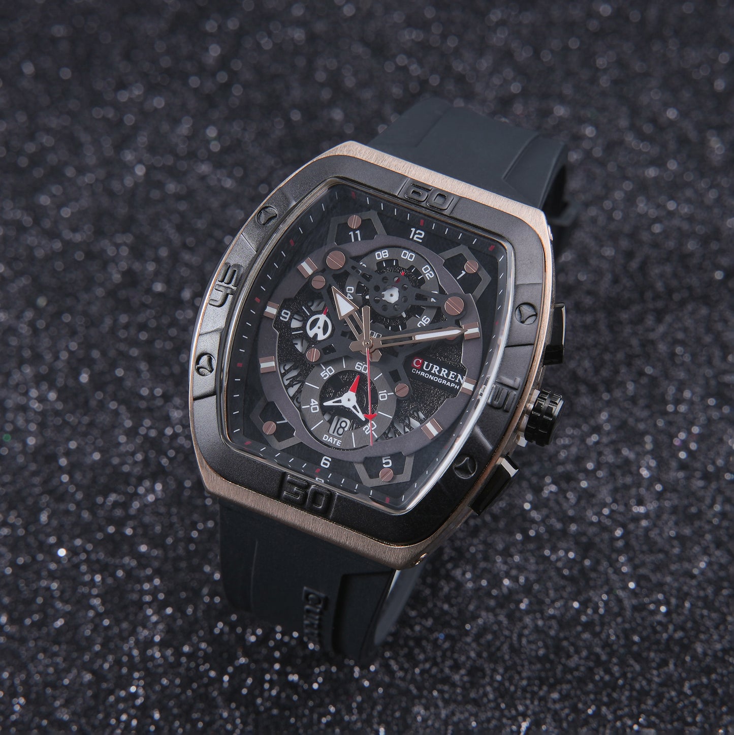 ⚫ ساعة Curren Dark Bronze Sport – قوة الأسود وجاذبية النحاس الدافئ 🔱