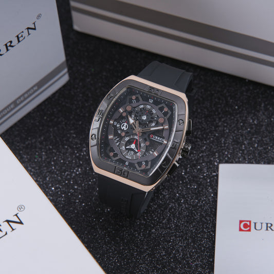⚫ ساعة Curren Dark Bronze Sport – قوة الأسود وجاذبية النحاس الدافئ 🔱