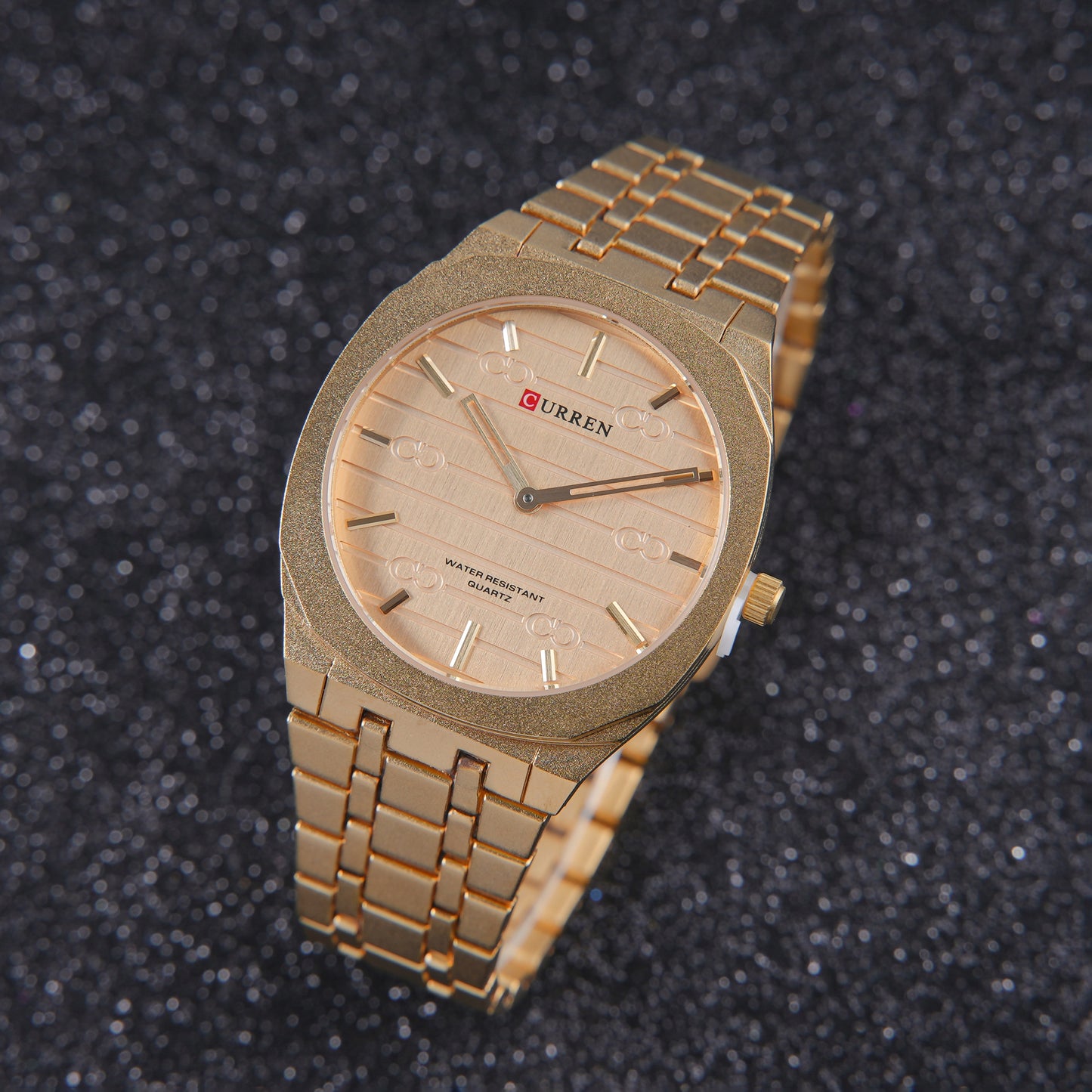 👑 ساعة Curren Soft Gold – اللمعان الذهبي بلمسة ناعمة وأنيقة ✨