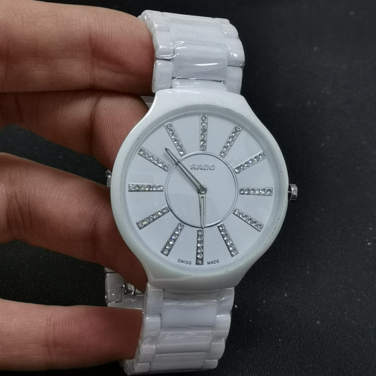✨ ساعة Rado – زركون أبيض فاخر ✨