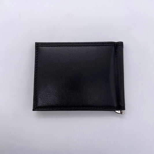 جزدان جلد طبيعي – أسود مع سحاب خارجي 🖤