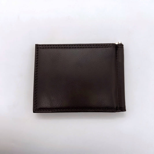 جزدان جلد طبيعي – بني مع سحاب خارجي 🤎