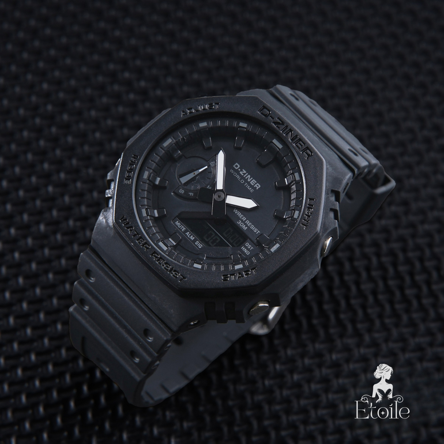 ✨ ساعة Designer G-Shock – أسود ناعم وأنيق ✨