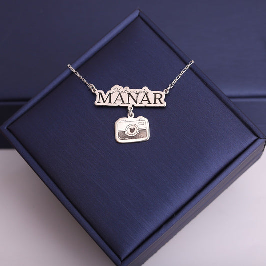 سنسال فضة تفصيل أسماء – خصّصه بالاسم الذي تحبه ✍️💖