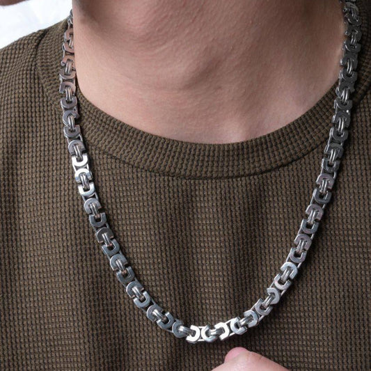 ⛓️ سنسال جنزير فضي عيار 925 – قطعة أساسية تجسد القوة والأناقة الخالدة 💪