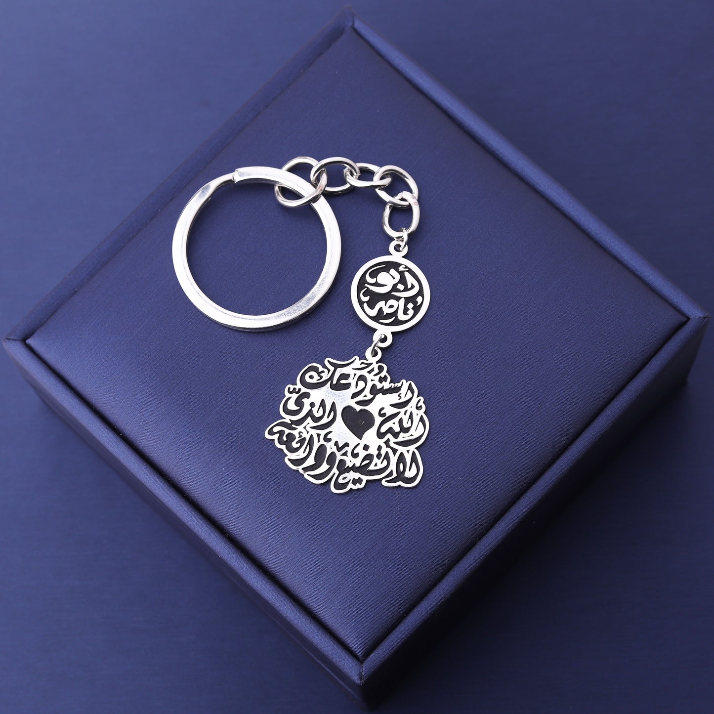 ✨ ميدالية فضة قطعتين مخصصة 💞