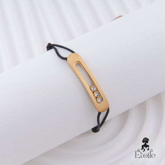 ✨ اسوارة خيط – ميسيكا Messika ذهبي رفيع ✨