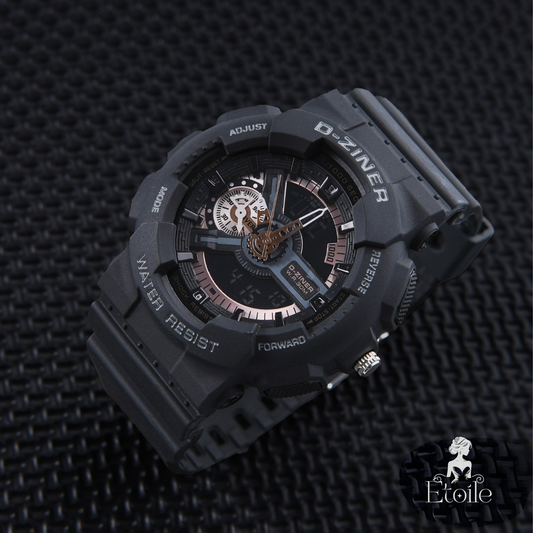 ✨ ساعة Designer G-Shock – أسود × برونزي أنيق ✨