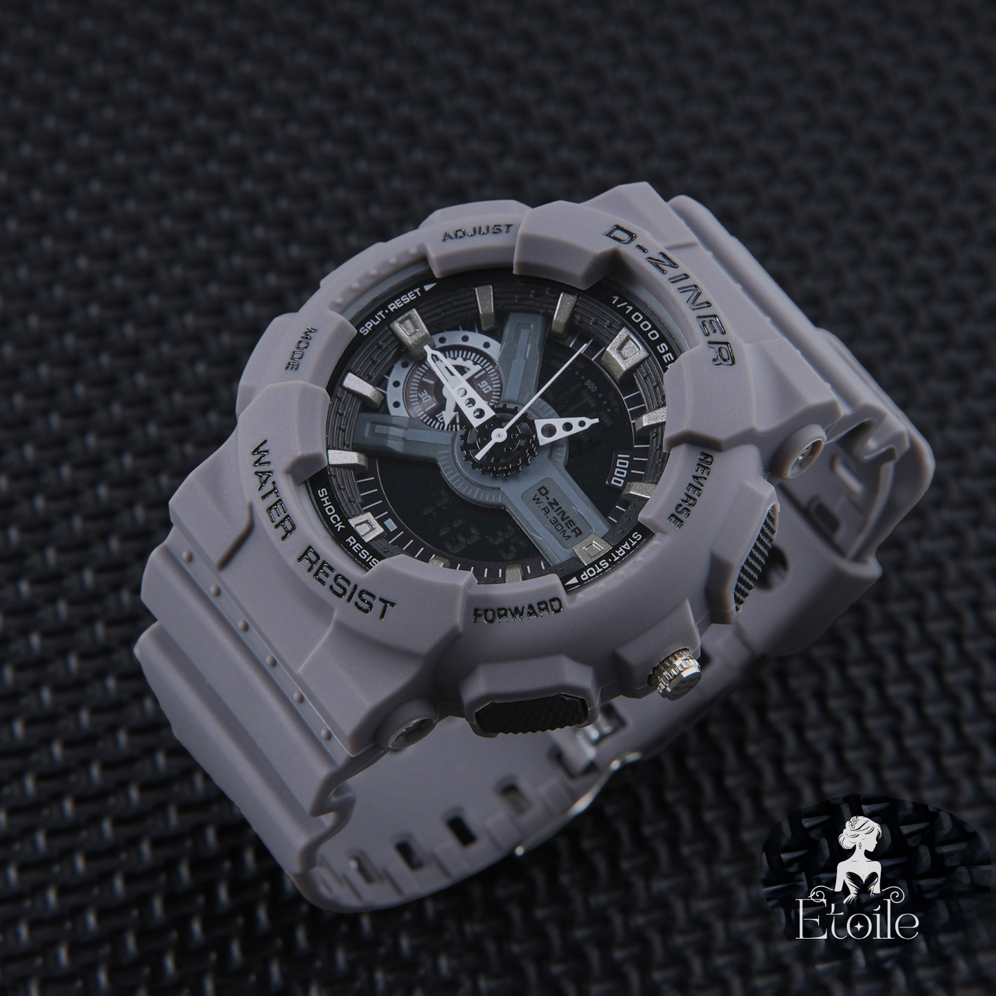 ✨ ساعة Designer G-Shock – رمادي × أسود أنيق ✨
