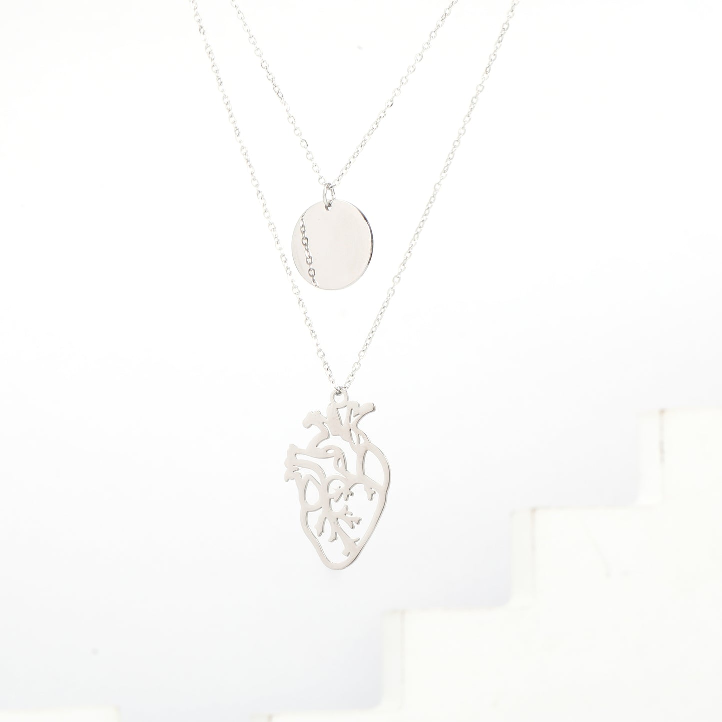 سنسال قلب حقيقي – طبقتين ❤️❤️