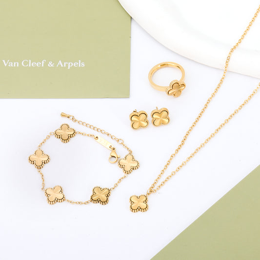 ✨ طقم فان كليف 4 قطع ذهبي ✨