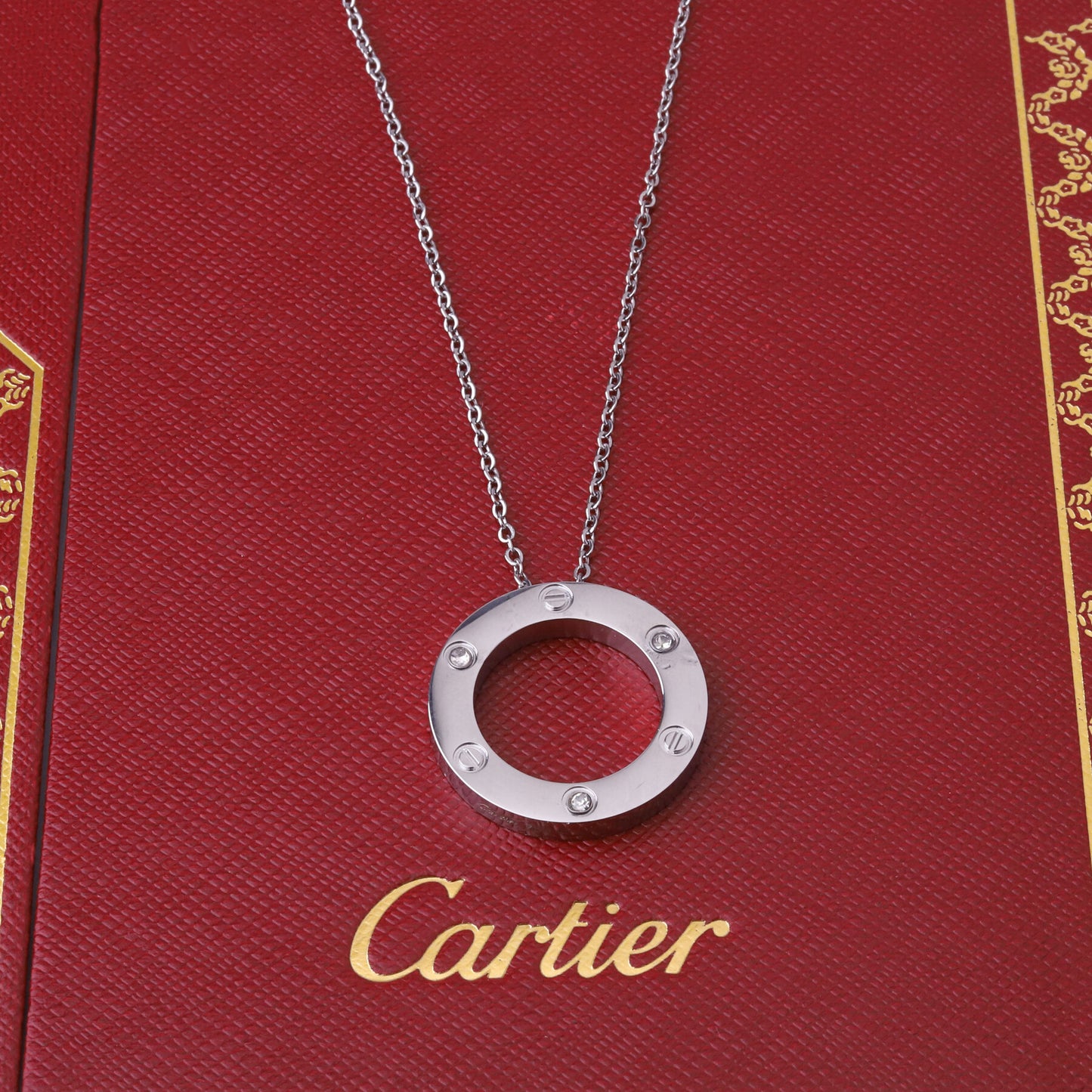 ✨ طقم كارتير Love - 4 قطع فضي ✨