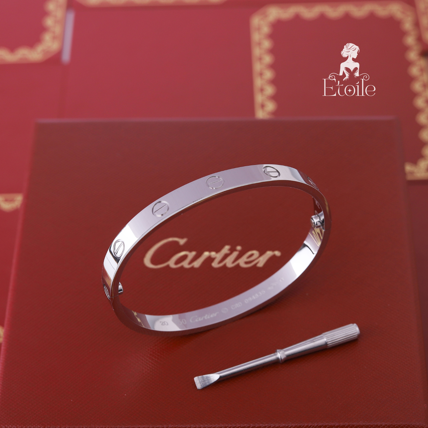 اسوارة كارتير فضي مفك مقاس 20 سادة