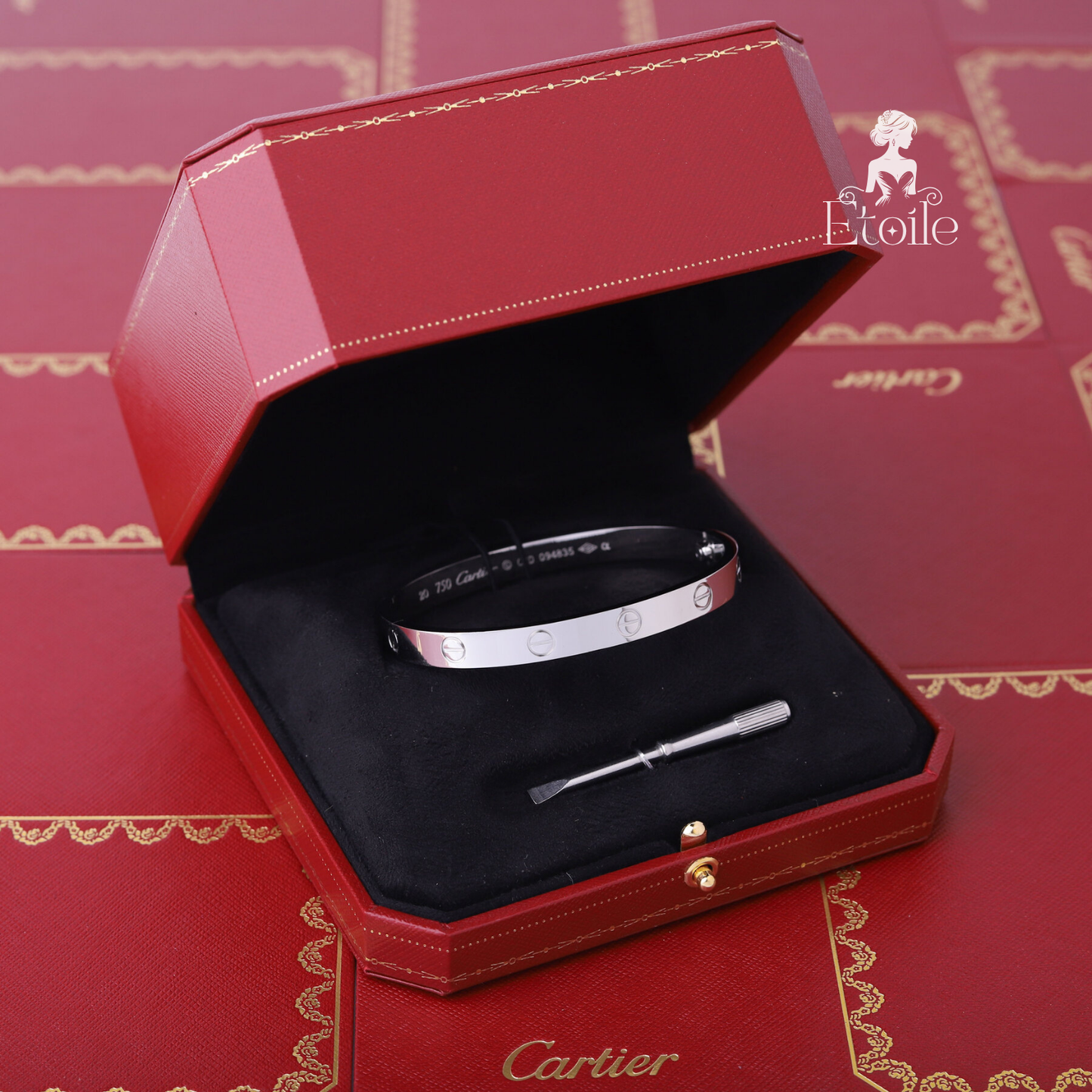 اسوارة كارتير فضي مفك مقاس 20 سادة