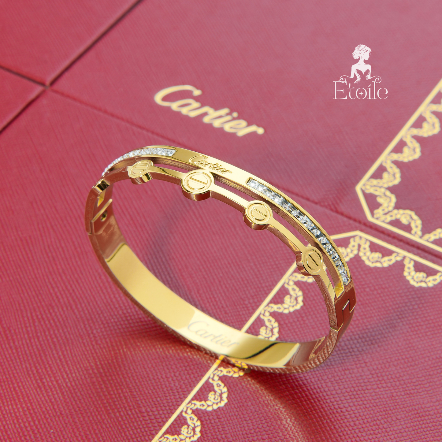 اسوارة كارتير Love زركون طبقتين