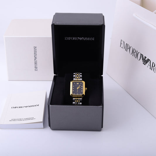 ✨ ساعة أرمني – مكس ذهبي وأسود فاخر ✨