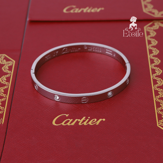 ✨ أسوارة كارتير - فضي زركون ✨