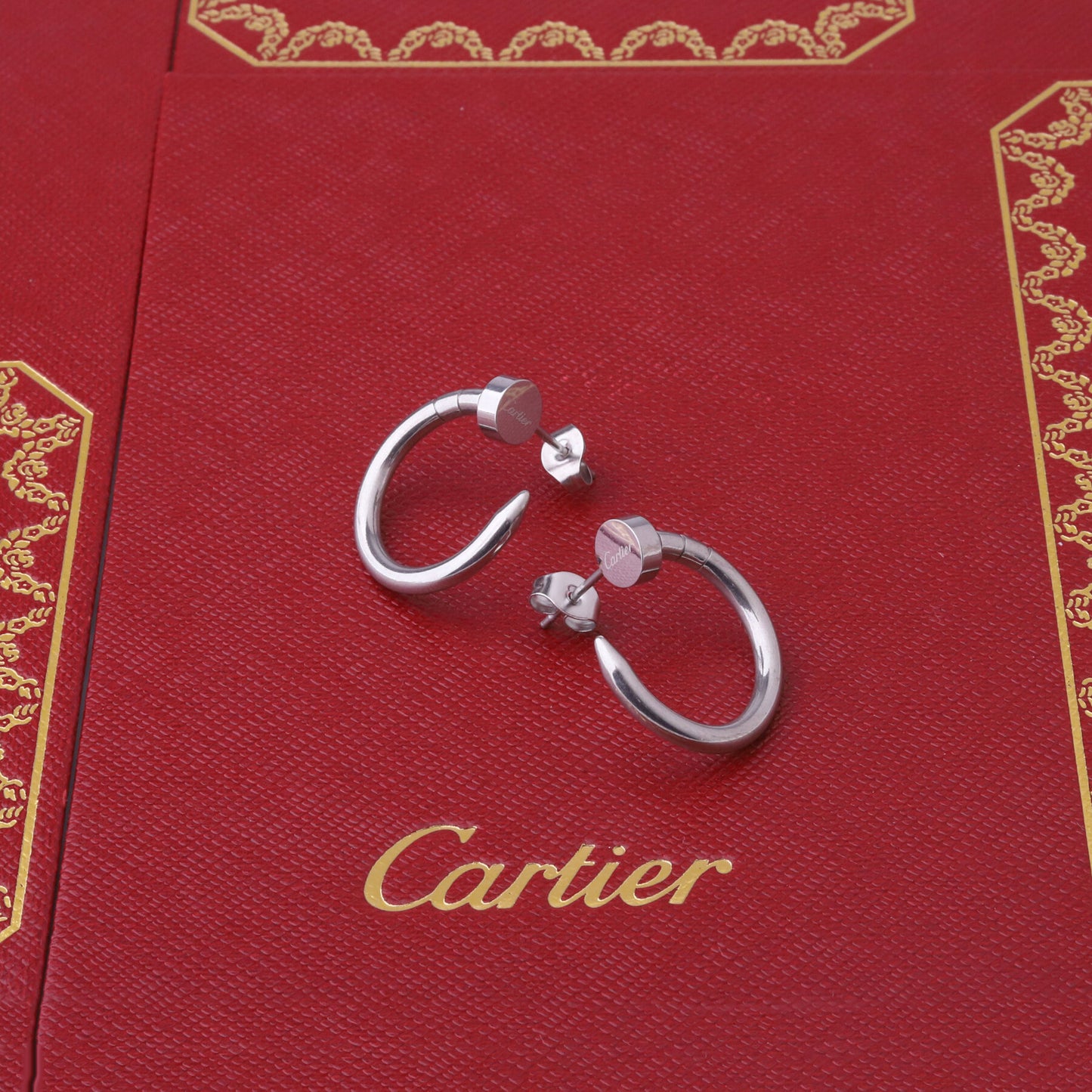 ✨ طقم كارتير مسمار - فضي ✨