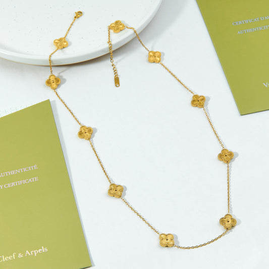 ✨ سنسال فان كليف ذهبي - 10 وردات ✨