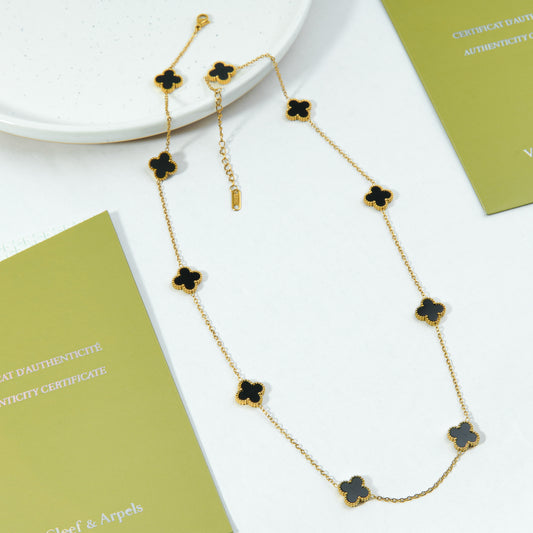 ✨ سنسال فان كليف أسود وذهبي - 10 وردات ✨