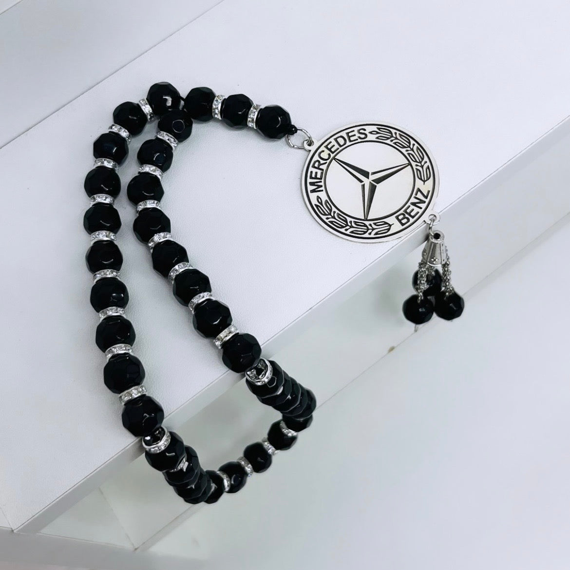 مسبحة فضة تفصيل – تصميم مخصص وأنيق 🕌💖