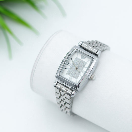 ✨ ساعة Emporio Armani – فضي فاخر ✨