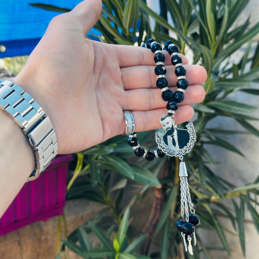 ✨ مسبحة فضة مخصصة - بصمتك الشخصية ✨