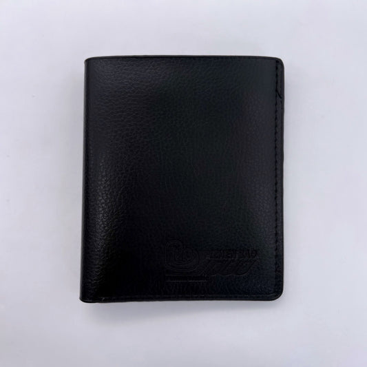 جزدان جلد طبيعي بلون أسود – تصميم Pv.B الراقي 🖤