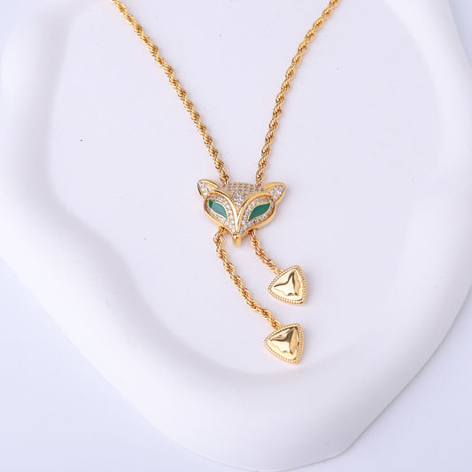 ✨ سنسال فوكس – ذهبي وأخضر ✨