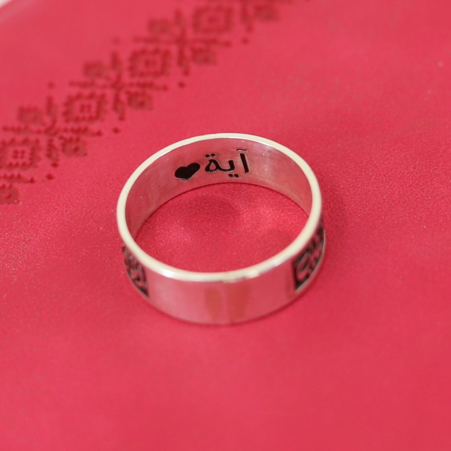 دبلة رجالي فضة – تصميم خاص حسب الطلب 💎